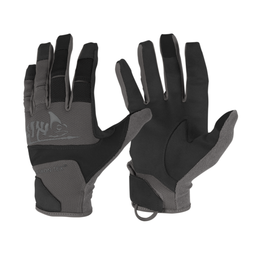 taktyczne rękawiczki strzeleckie Range Tactical czarne shadow grey