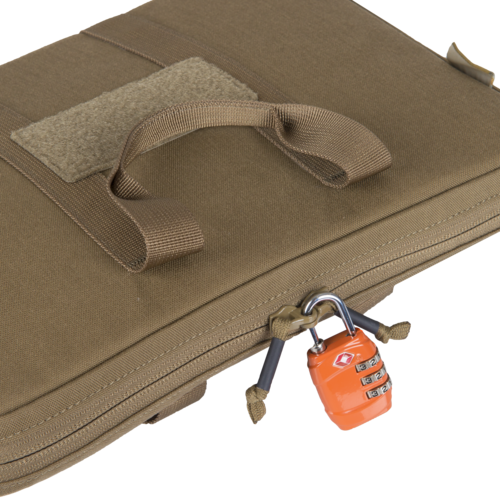 pokrowiec Helikon Double Pistol Wallet Olive z widocznymi zamkami YKK