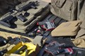 Helikon Double Upper Rifle Bag Olive w bagażniku samochodu przed wyjazdem na strzelnicę