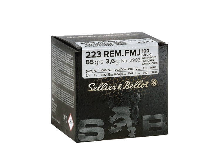 Amunicja S&amp;B 3,6g 55gr FMJ 223Rem