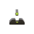 muszka tritium LumiGreen i szczerbinka Ameriglo GL-5614 na pistolecie Glock
