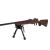 bipod Firefield Compact 6-9 FF34023 zamontowany na karabinie z bączkiem