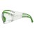 Okulary ochronne 400X – zielone akcenty ramki detal