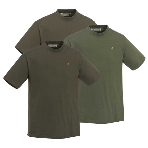 zestaw koszulek Pinewood 3-pack Green Hunting Brown Khaki rozmiar
