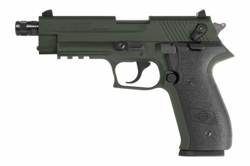 Pistolet GSG Fire Fly Zielony SD - gwint 22lr