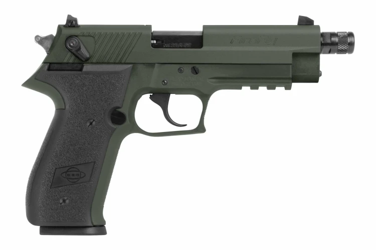 Pistolet GSG Fire Fly Zielony SD - gwint 22lr