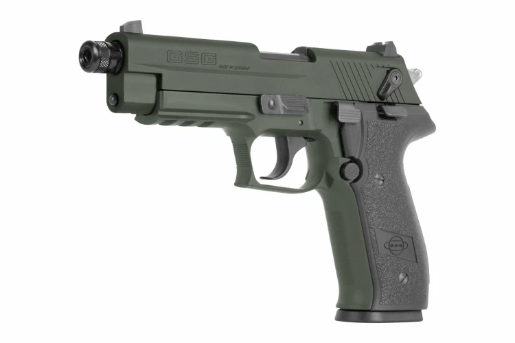 Pistolet GSG Fire Fly Zielony SD - gwint 22lr