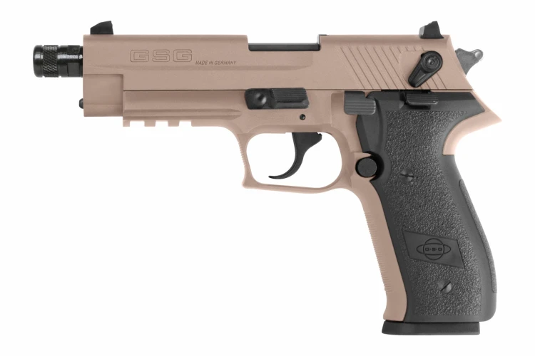 Pistolet GSG Fire Fly Piaskowy SD - gwint 22lr