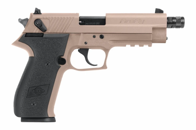 Pistolet GSG Fire Fly Piaskowy SD - gwint 22lr