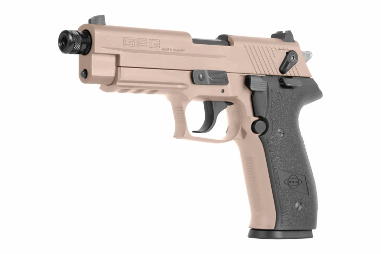 Pistolet GSG Fire Fly Piaskowy SD - gwint 22lr