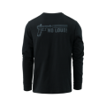 longsleeve Direct Action NO LOUD cotton black widok z tyłu