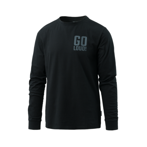 longsleeve Direct Action NO LOUD cotton black widok z przodu