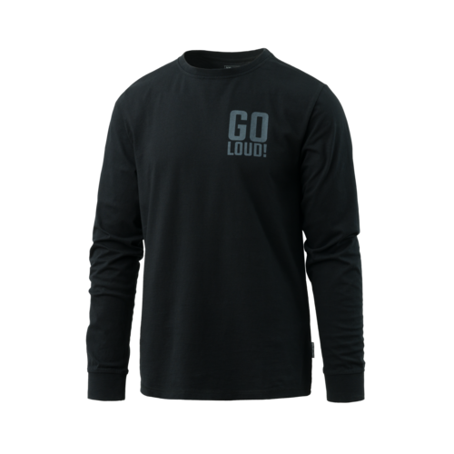 longsleeve Direct Action NO LOUD cotton black widok z przodu