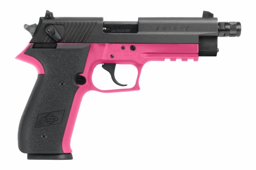 Pistolet GSG Fire Fly SD Pink .22LR – widok z profilu