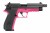 Pistolet GSG Fire Fly SD Pink .22LR – widok z profilu