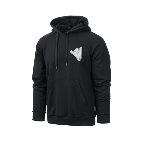 bluza z kapturem Direct Action Shaka czarna widok z przodu