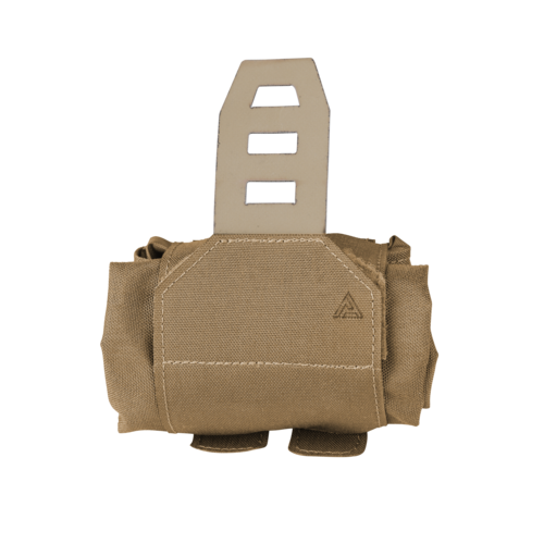 kieszeń zrzutowa DUMP POUCH LARGE Cordura Coyote Brown zamocowana na pasie taktycznym
