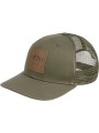 czapka Blaser Leather Badge dark olive z naszywką Argali SINCE