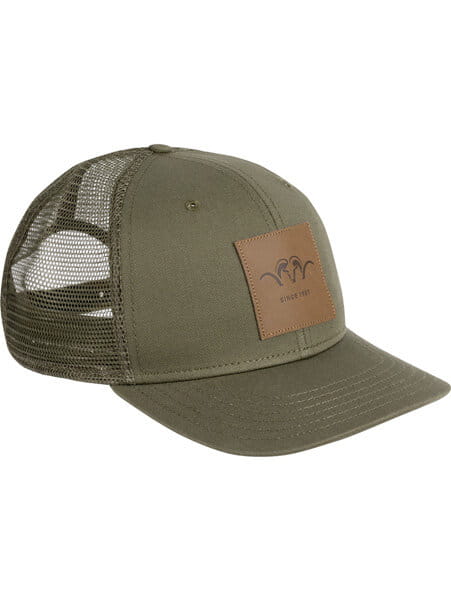 tył czapki Blaser ze skórzanym znaczkiem z regulacją snapback