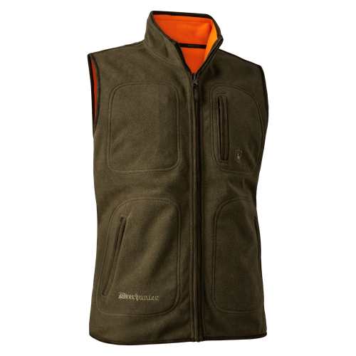 kamizelka Deerhunter Gamekeeper 4525 dwustronna L widok z przodu w kolorze zielonym