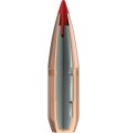 zbliżenie na pocisk Hornady SST z czerwonym polimerowym czubkiem