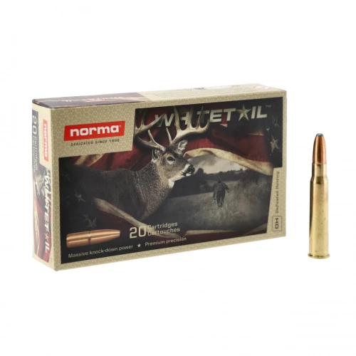 pojedynczy nabój 8x57JS Norma Whitetail Soft Point 12,7 g widok z boku