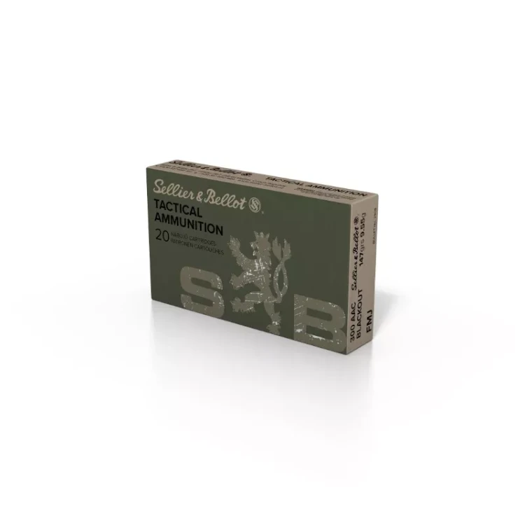 amunicja 300AAC Blackout Sellier &amp; Bellot 9,55 g 147 gr FMJ opakowanie 100 sztuk