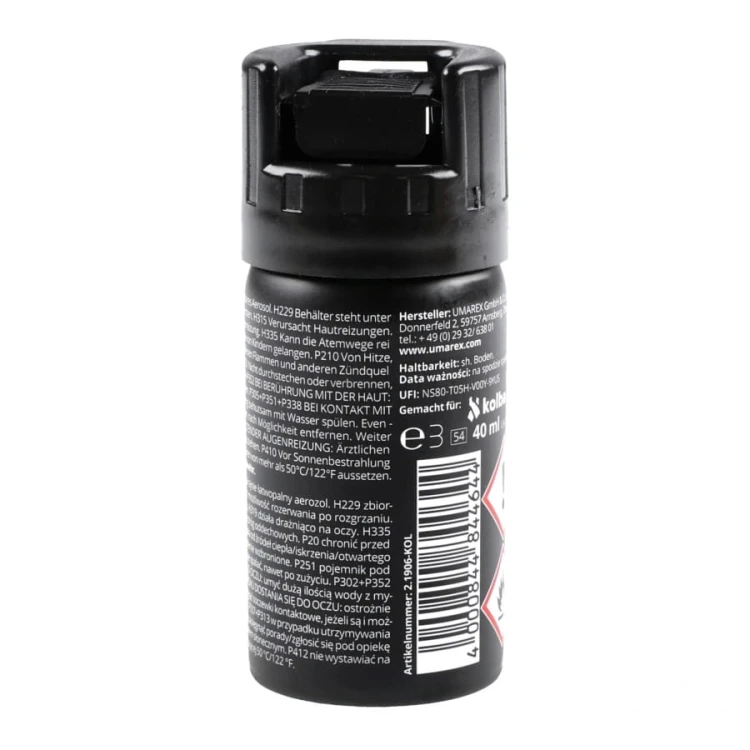 gaz pieprzowy Achtung eXtrem Jet 40 ml widok z tyłu