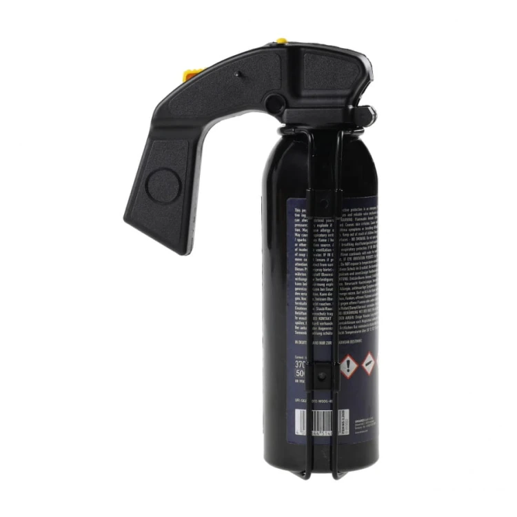 zbliżenie na głowicę i dyszę stożkową gazu Walther Pro Secur 370 ml