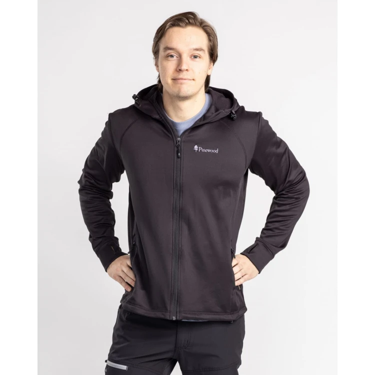 bluza PINEWOOD Finnveden Hoodie 5319 (400) w zestawie z spodniami outdoorowymi