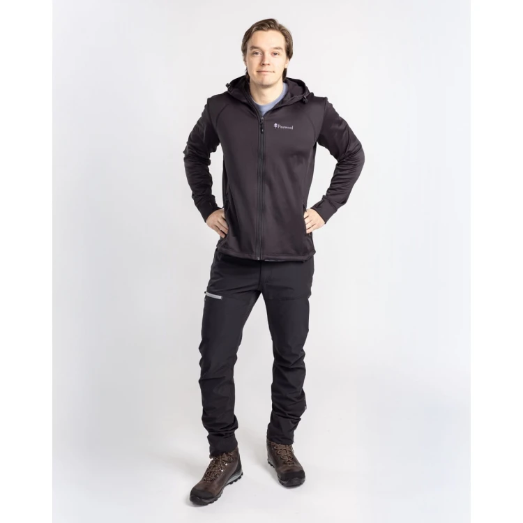 zestaw: bluza PINEWOOD Finnveden Hoodie 5319 (400), spodnie trekkingowe i buty outdoorowe