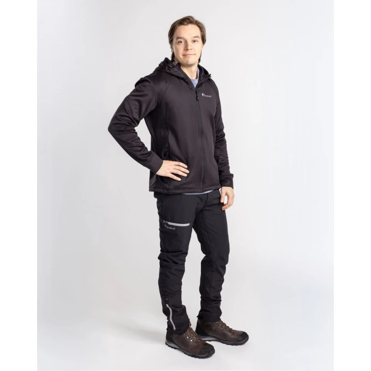 bluza PINEWOOD Finnveden Hoodie 5319 (400) w zestawie z spodniami outdoorowymi