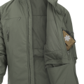 kurtka HUSKY Tactical Winter Jacket czarna z rozpiętym zamkiem i widocznym wnętrzem