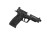 pistolet wiatrówka S&amp;W Performance Center Ported M&amp;P9L 4,5 mm leżący na macie strzeleckiej