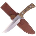 Nóż Muela Jabali Brown Micarta, Satin 170mm – nóż z pokrowcem