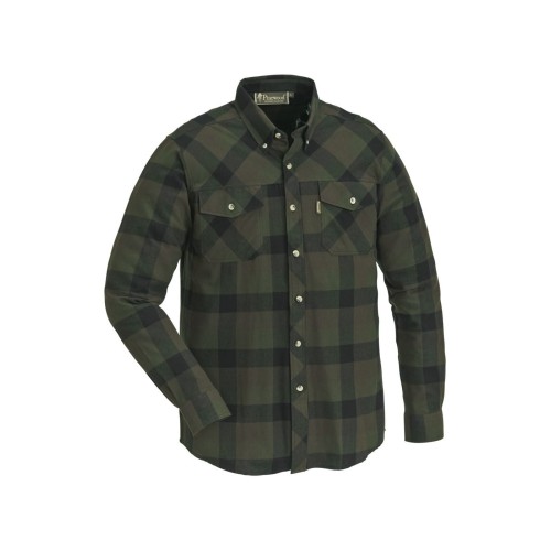 Koszula Lumbo Pinewood 9525 Green Black S – widok z przodu