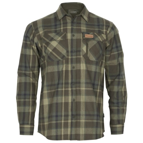 Koszula Pinewood Lappland Flannel 5487 Green Brown M – widok z przodu