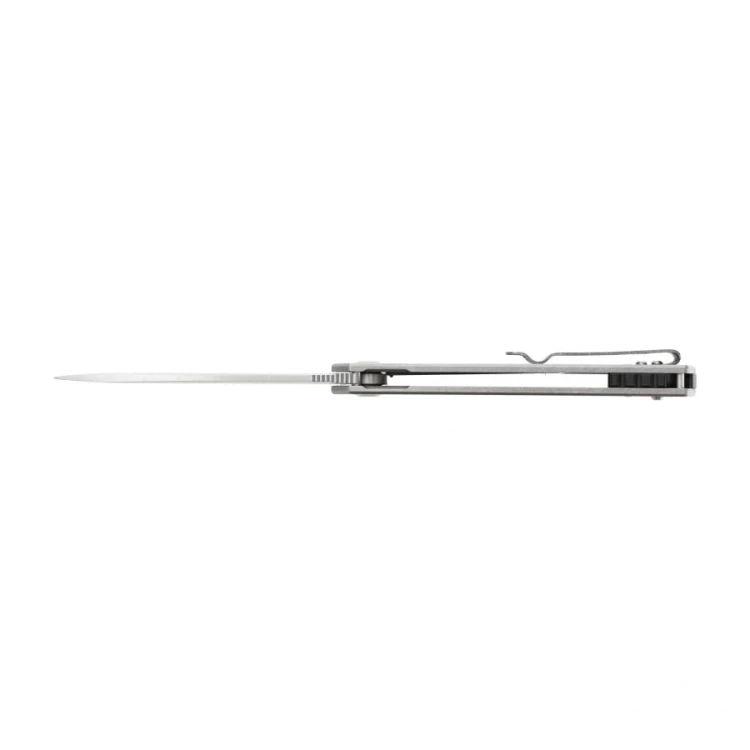 Ganzo Firebird FH12-SS – zbliżenie ostrza w wykończeniu stainless