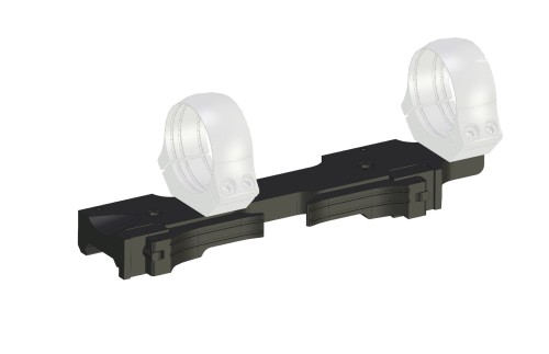 Montaż Łuszczek szybki na Picatinny bez obejm – widok ogólny