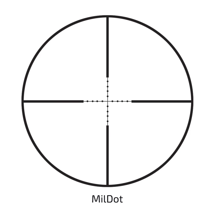 siatka MilDot w lunecie Delta Optical Classic