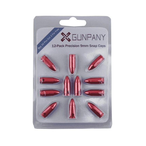 Zbijaki aluminiowe Snap Caps 9mm 12 sztuk