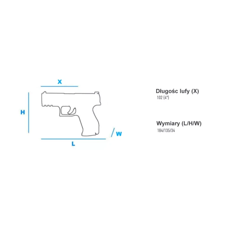 Pistolet Walther PDP C 4,0" OR 9mm Luger