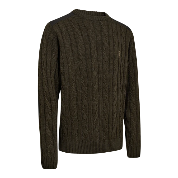 Sweter Deerhunter 8342 Randall O-neck zielony 2xl