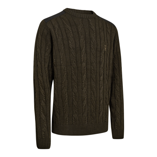 Sweter Deerhunter 8342 Randall O-neck zielony M