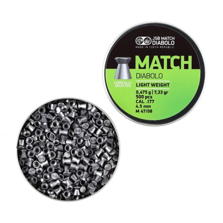 Śrut Diabolo JSB Match Light 4,50/ 500 0,475g/7,33g