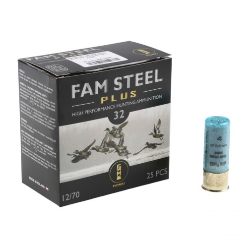 Amunicja 12/70 FAM Pionki Steel plus 4-3,00 32G
