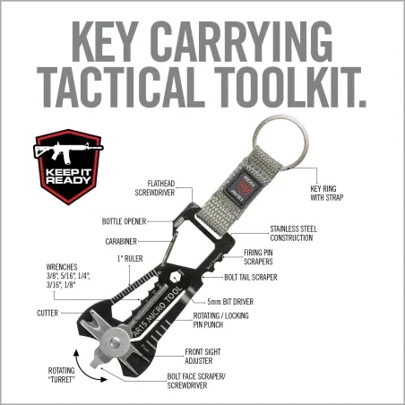 Brelok karabińczyk Real Avid Micro Tool AR15