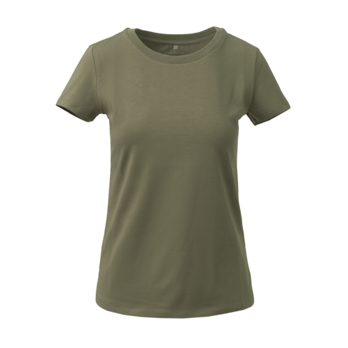 Koszulka damska Slim Organic Olive Green