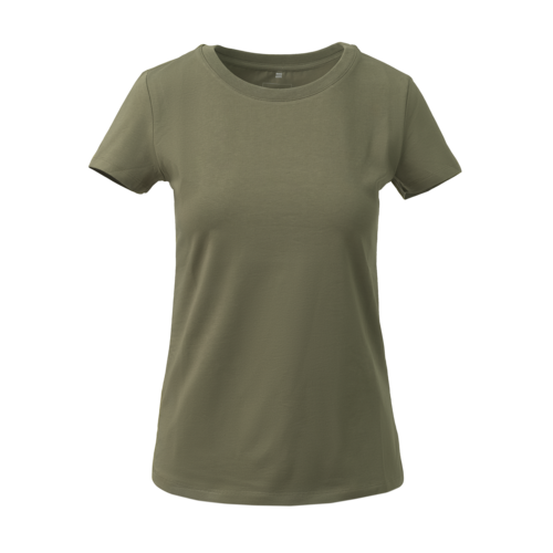 Koszulka damska Slim Organic Olive Green