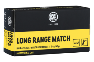 Amunicja RWS 22LR LONG RANGE MATCH 2,6g 40gr